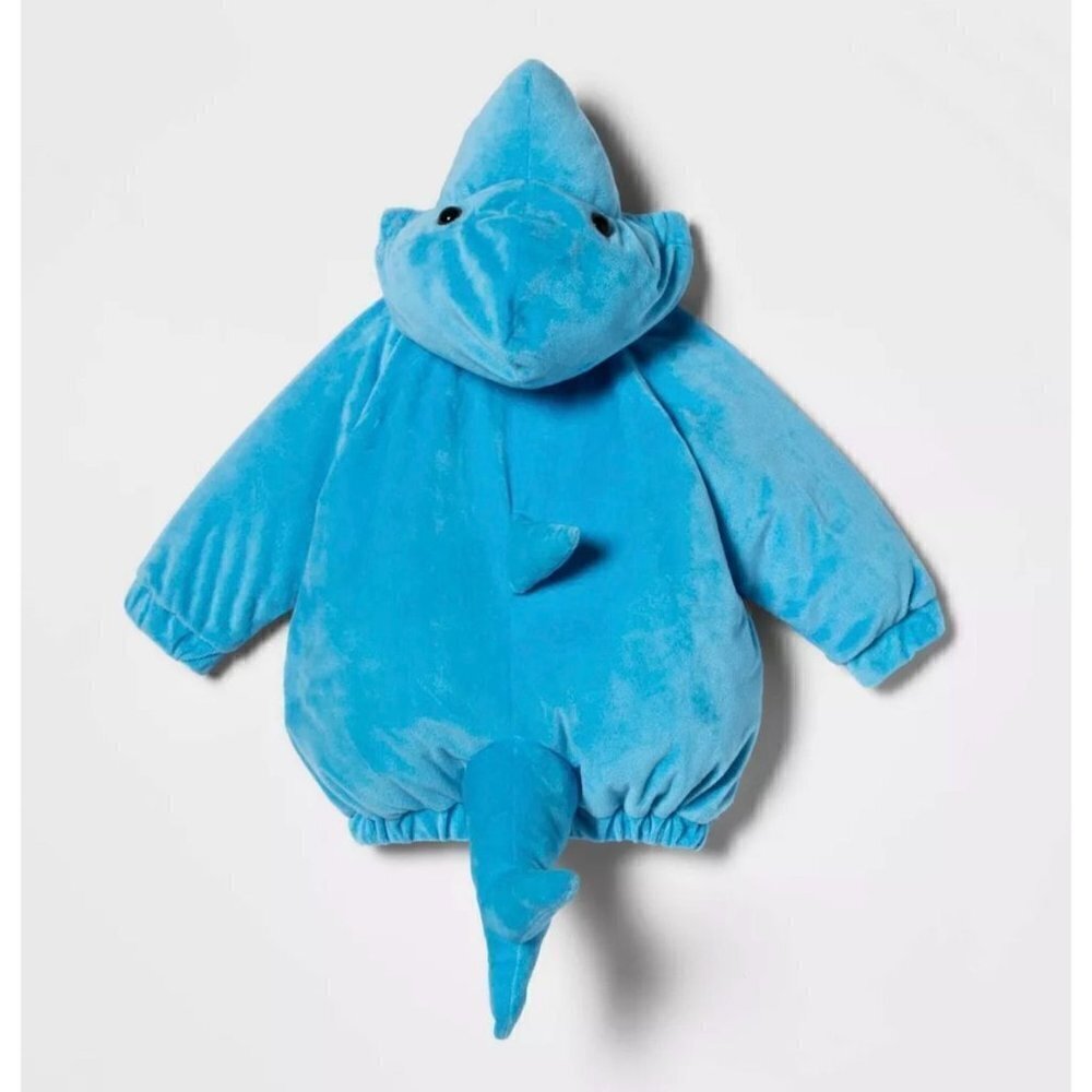 Target Hyde and Eek Plush Baby Shark Top 3D Infant 3-6M Halloween - Picture 2 of 10